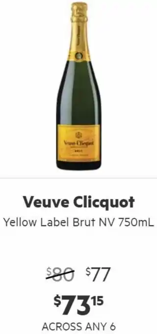 Veuve Clicquot Yellow Label Brut NV 750ml