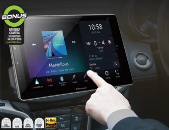 Autobarn Pioneer 9” 200W HD Floating AV Wireless Carplay™ Android Auto Alexa Receiver offer