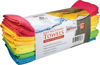 Autobarn Streetwize 20 Piece Soft Microfibre Towels Pack offer