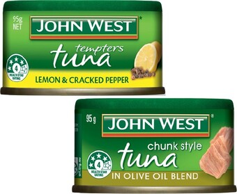 IGA John West Tuna 95g Selected Varieties offer
