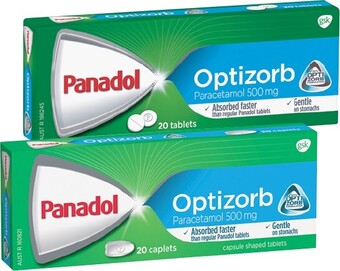 IGA Panadol Optizorb Tablets or Caplets 20 Pack** offer