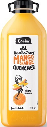 IGA Charlie’s Quencher Mango Orange or Lemonade 2 Litre offer