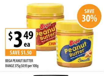 Supabarn Bega Peanut Butter Range 375g offer