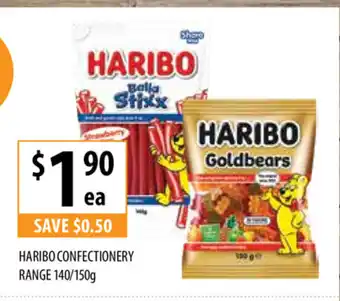 Supabarn Haribo Confectionery Range 140/150g offer