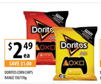 Doritos Corn Chips Range 150/170g
