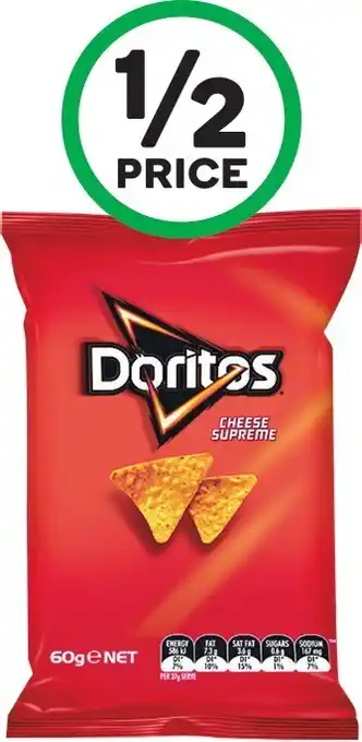 Woolworths Smith’s Chips or Doritos Corn Chips 60g offer