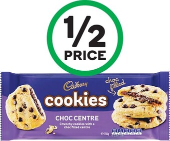 Woolworths Cadbury Cookies 156g offer