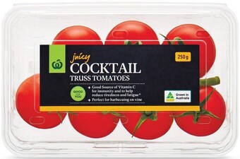 Woolworths Australian Cocktail Truss Tomatoes 250g Pack offer