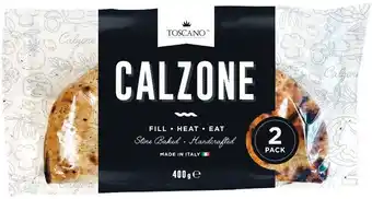 Woolworths Toscano Calzone 400g Pk 2 offer