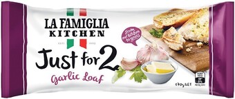 Woolworths La Famiglia Garlic Bread Just for 2 170g – From the Fridge offer