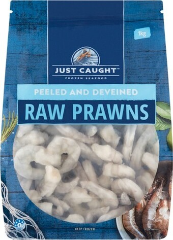 Woolworths Just Caught Raw Prawn Meat 1 kg – From the Seafood Freezer offer