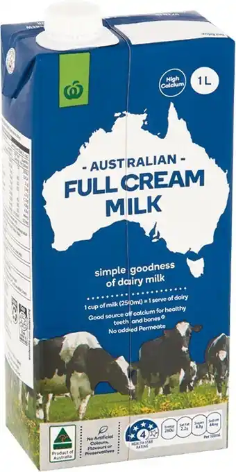 Woolworths Woolworths Long Life Milk 1 Litre offer