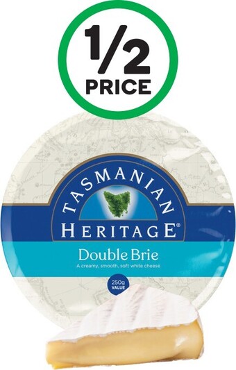 Woolworths Tasmanian Heritage Brie or Camembert 250g – From the Deli offer