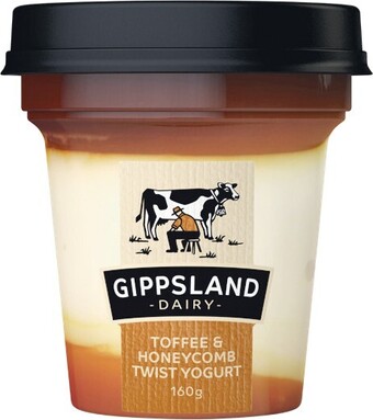 Woolworths Gippsland Dairy Twist Yogurt 160g offer