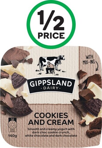 Woolworths Gippsland Dairy Mix-Ins 140g offer
