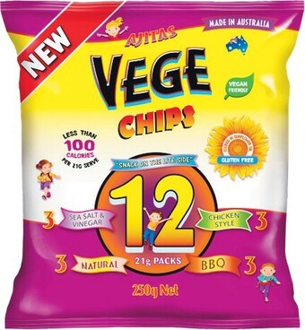 Woolworths Vege Chips Multipack 180-250g Pk 12 – From the Health Food Aisle offer