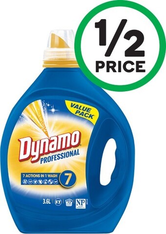 Woolworths Dynamo Professional Laundry Liquid 3.6 Litre offer