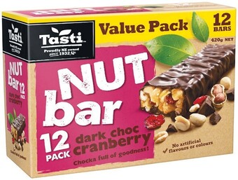 Woolworths Tasti Muesli Bars 420g Pk 12 offer