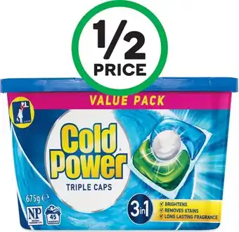Woolworths Cold Power Triple Laundry Capsules Pk 45 offer