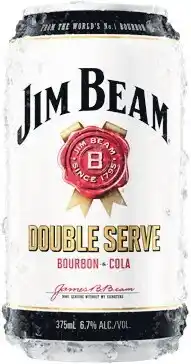 Woolworths Jim Beam Double Serve 6.7% Cans 4x375ml offer