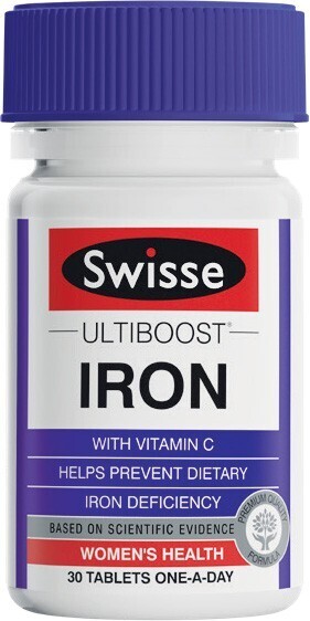 Woolworths Swisse Ultiboost Iron Tablets Pk 30* offer