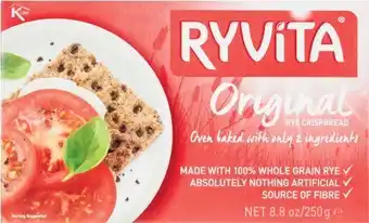 Coles Ryvita Crispbread 250g offer