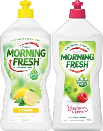 Coles Morning Fresh Dishwashing Liquid 900mL offer