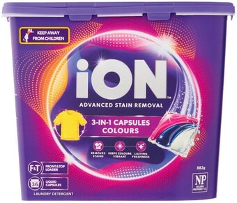Coles iON Laundry Capsules 36 Pack offer