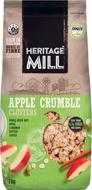 Coles Heritage Mill Muesli or Clusters 1kg offer