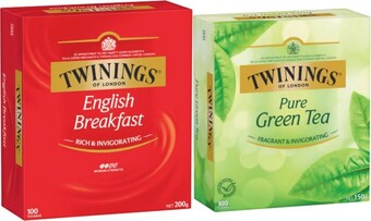 Coles Twinings Tea Bags 100 Pack offer