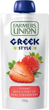 Coles Farmers Union Yogurt Pouch 130g offer