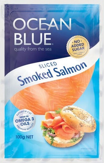 Ocean Blue Sliced Smoked Salmon 100g