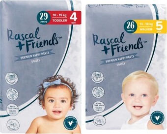Coles Rascal + Friends Bulk Nappy Pants 24 Pack-29 Pack offer