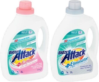 Coles Biozet Plus Laundry Powder 2kg or Liquid 2 Litre offer