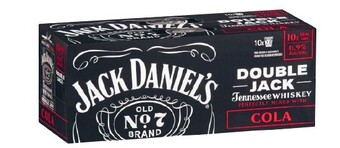 Coles Jack Daniels Double Jack & Cola Cans 10x375mL offer