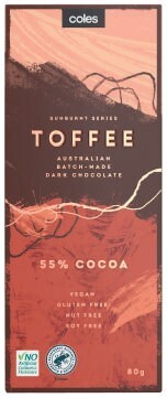 Coles Coles Vegan Dark Chocolate 80g offer