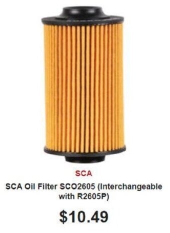 SuperCheap Auto SCA Oil Filter SCO2605 (Interchangeable with R2605P) offer