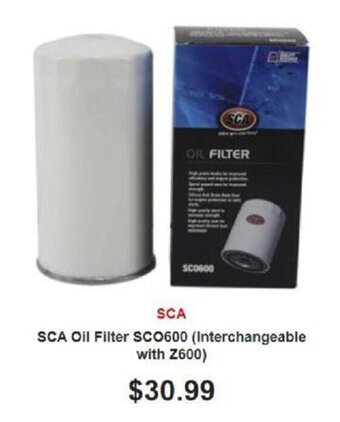 SuperCheap Auto SCA Oil Filter SCO600 (Interchangeable with Z600) offer