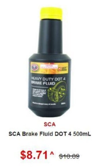 SuperCheap Auto SCA Brake Fluid DOT 4 500ml offer