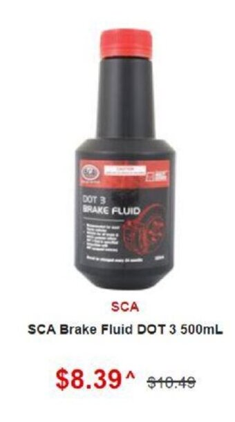 SuperCheap Auto SCA Brake Fluid DOT 3 500ml offer
