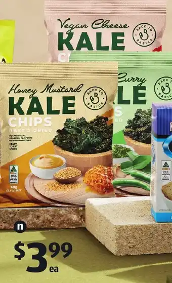 ALDI Back to Basic Kale Chips 60g offer