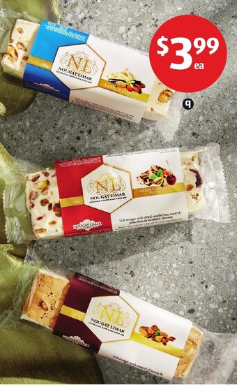 ALDI Nougat Limar Log 150g offer
