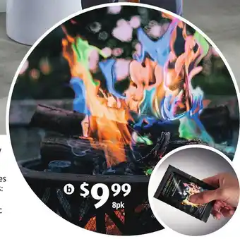 ALDI Colour Change Flames 8pk offer