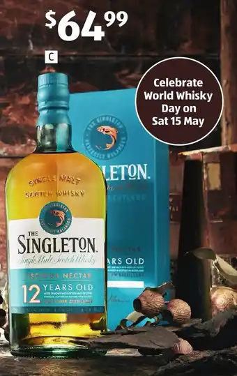 ALDI The Singleton of Dufftown 12yo Single Malt Scotch Whisky 700ml offer