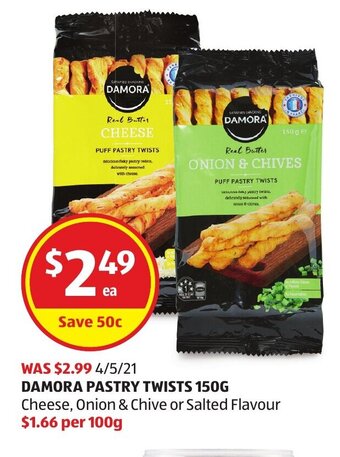 Damora Pastry Twists 150g