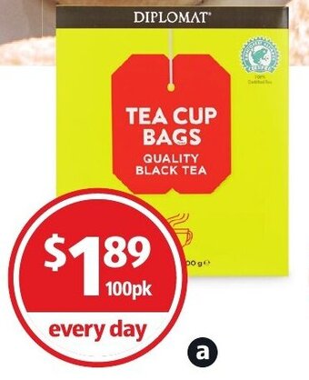 Diplomat Tea Cup Bags 100pk/200g