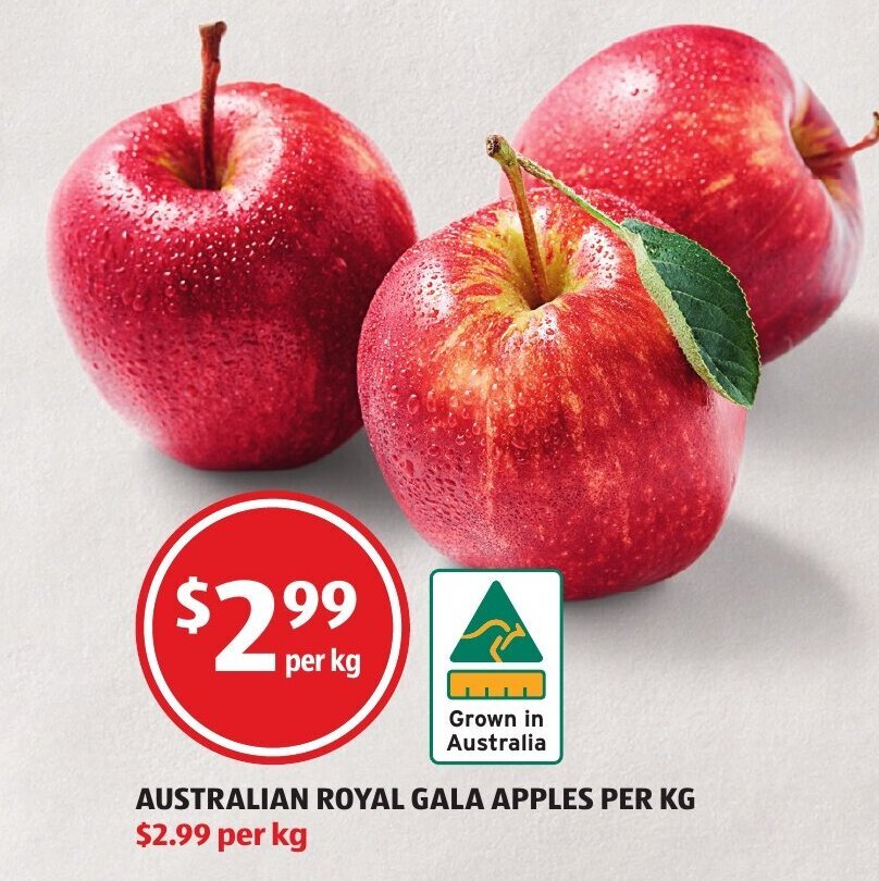 Australian Royal Gala Apples offer at ALDI