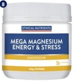 Amcal Pharmacies Mega Magnesium Energy & Stress 140g offer