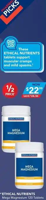 Ethical Nutrients Mega Magnesium 120 Tablets