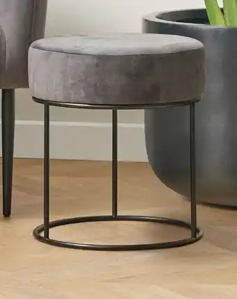 Coles Marketlane Homewares Velvet Cover Ottoman offer